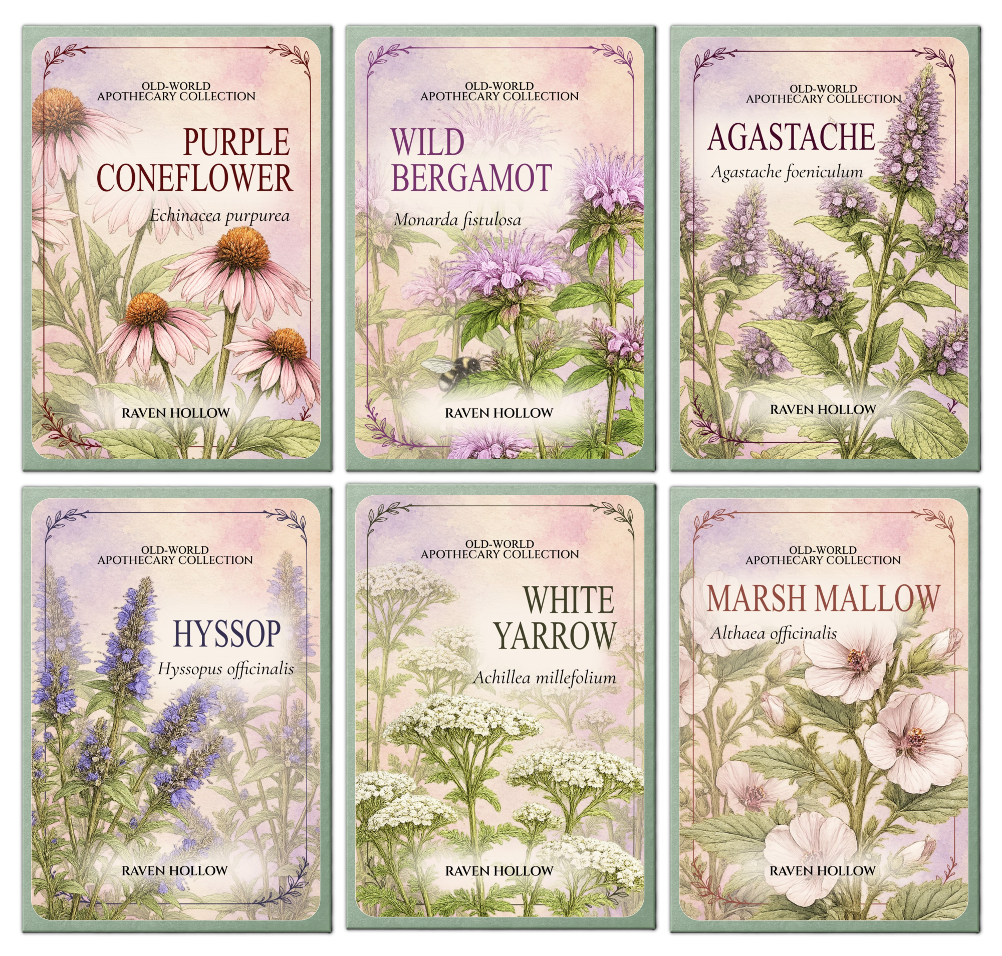Old-World Apothecary Garden seed packet collection hero image
